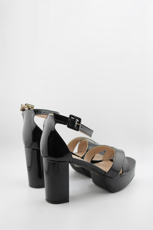 Luz da lua Platform Block Heel Ankle Strap Sandals